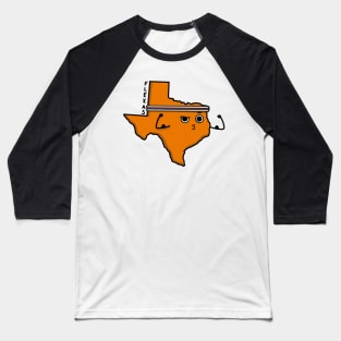 Flexas (Burnt Orange) Baseball T-Shirt